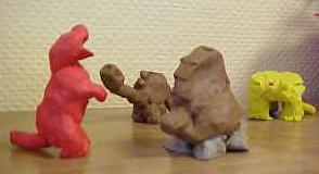 Modelages de dinosaures