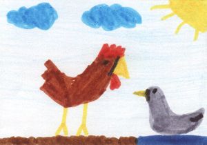 Gloussette et le canard